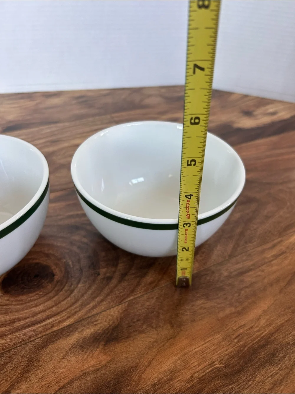 Williams Sonoma Brasserie Green Rim Soup Cereal Bowl Made Japan 5.5” Set of 2